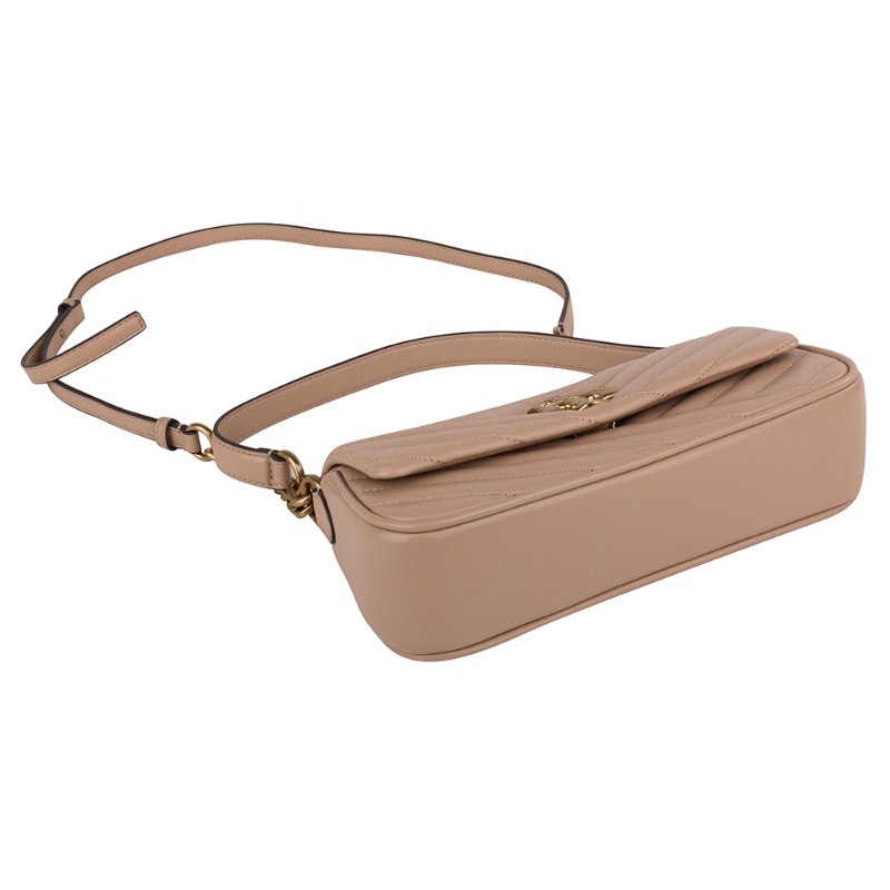 【TORY BURCH】絎縫皮革兩用包-粉紅色-3