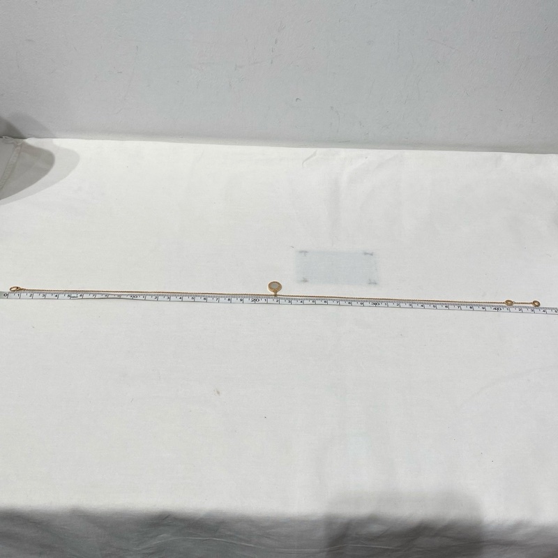 Bvlgari 白母貝18K金雙面圓餅項鍊 18年 編碼MRH1Y3-5