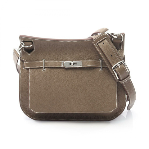 愛馬仕 Jypsiere 28 肩挎包 061784CK Taurillon Clemence Etoupe SHW