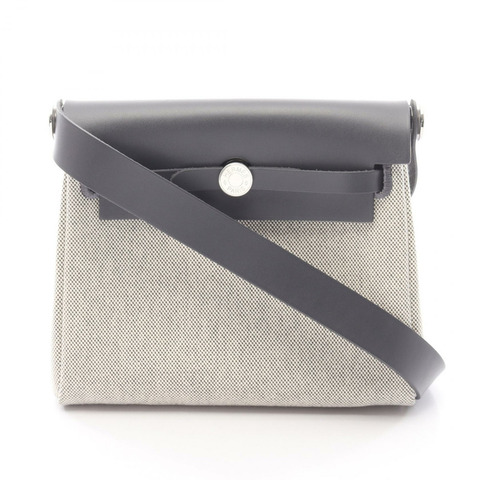 愛馬仕 Herbag Zip Mini 單肩斜背包 W 085414CK Toile H Hunter 米白色 SHW