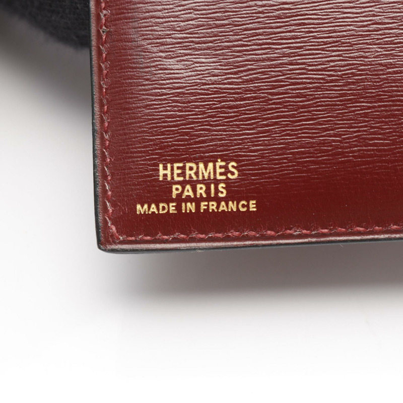 愛馬仕長版皮夾 L Box 小牛皮 Rouge H 二手-3