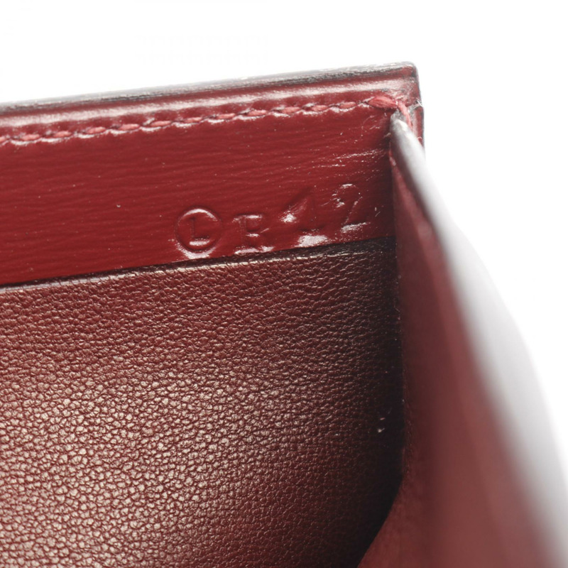 愛馬仕長版皮夾 L Box 小牛皮 Rouge H 二手-4