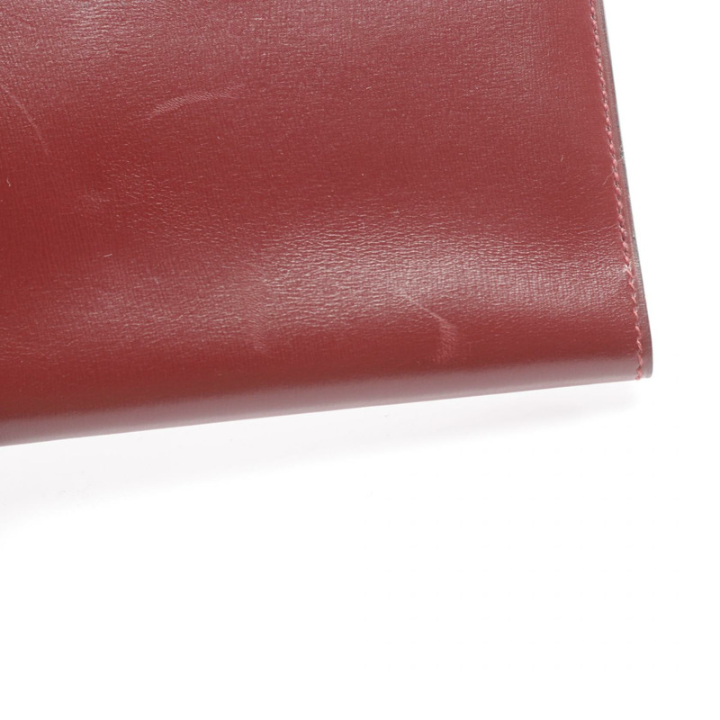 愛馬仕長版皮夾 L Box 小牛皮 Rouge H 二手-6