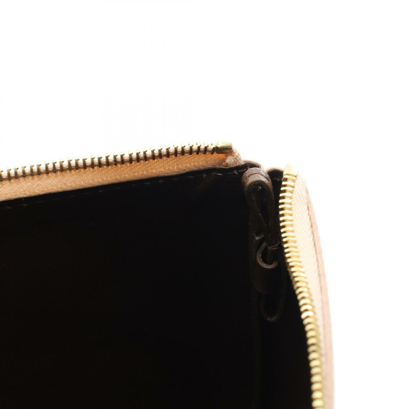 CELINE 商務手拿包，二手女士皮革，米色-7