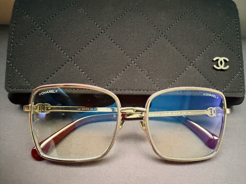 💫Chanel 2219-S 最新推出方形抗藍光眼鏡💗全新-3