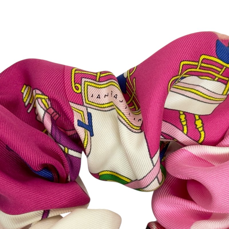 HERMES 絲質 彈性 髮圈-1