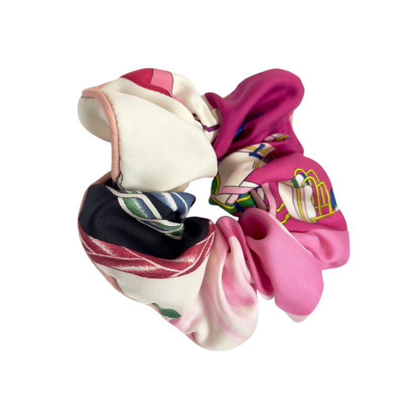 HERMES 絲質 彈性 髮圈-2