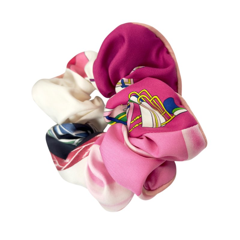 HERMES 絲質 彈性 髮圈-3