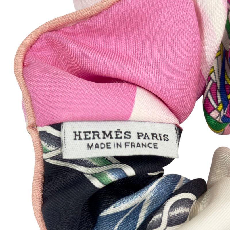 HERMES 絲質 彈性 髮圈-5