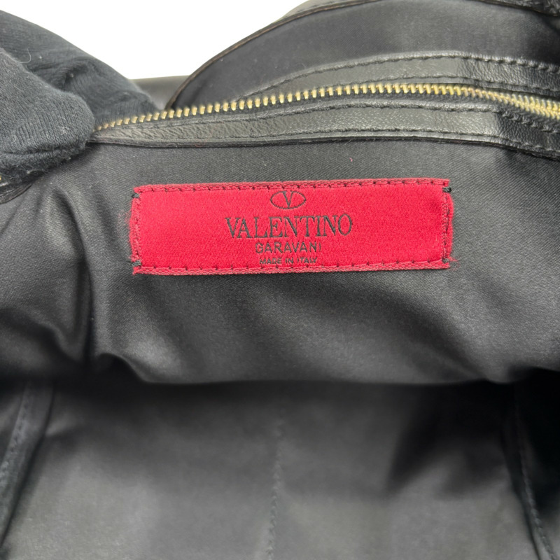黑色 布料 玫瑰花 手提包【 VALENTINO 范倫鐵諾】-6