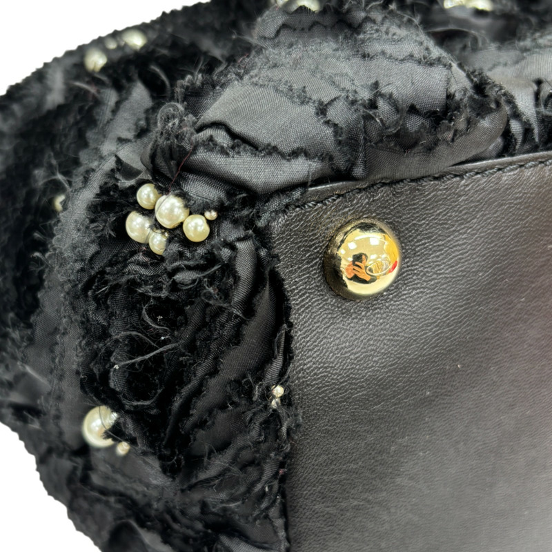 黑色 布料 玫瑰花 手提包【 VALENTINO 范倫鐵諾】-11