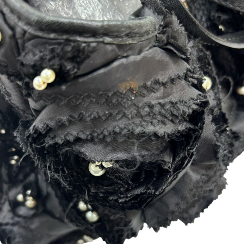 黑色 布料 玫瑰花 手提包【 VALENTINO 范倫鐵諾】-13