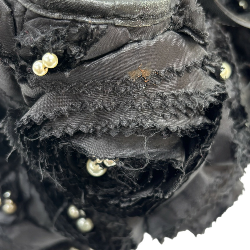 黑色 布料 玫瑰花 手提包【 VALENTINO 范倫鐵諾】-14