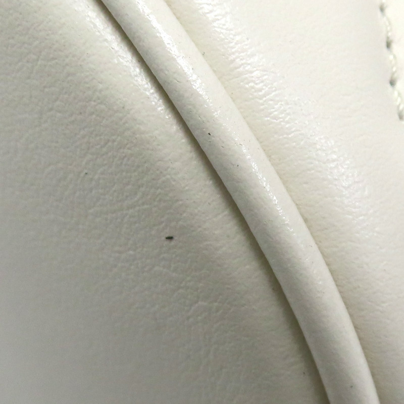 白色羊皮 GG Marmont 水桶包 肩背包 575163【GUCCI 古馳】 575163-8