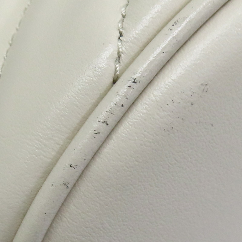 白色羊皮 GG Marmont 水桶包 肩背包 575163【GUCCI 古馳】 575163-11