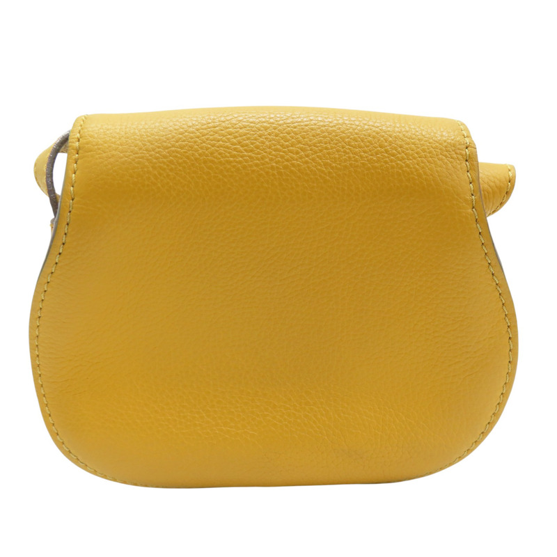黃色 牛皮 Small Marcie 肩背包【Chloe 克羅伊】-1