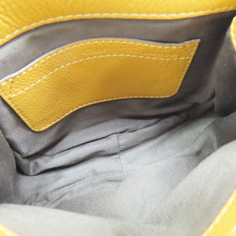 黃色 牛皮 Small Marcie 肩背包【Chloe 克羅伊】-4