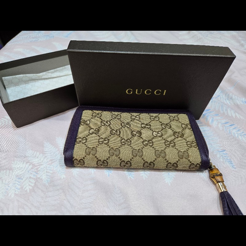 GUCCI竹節長夾-0