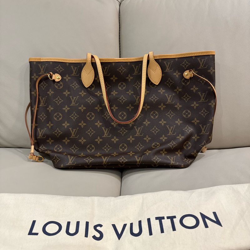 LV 路易威登 經典Neverfull MM/托特包/全新閒置美品-1