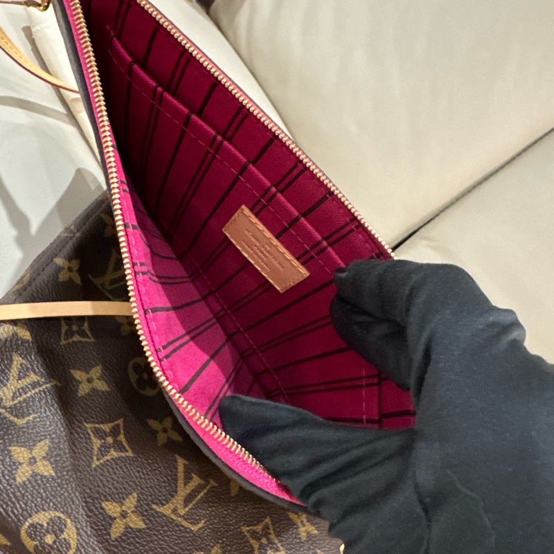 LV 路易威登 經典Neverfull MM/托特包/全新閒置美品-2