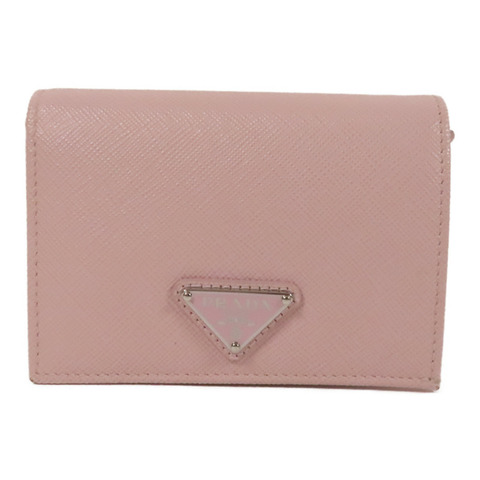 PRADA Saffiano皮革Wallet銀扣錢包