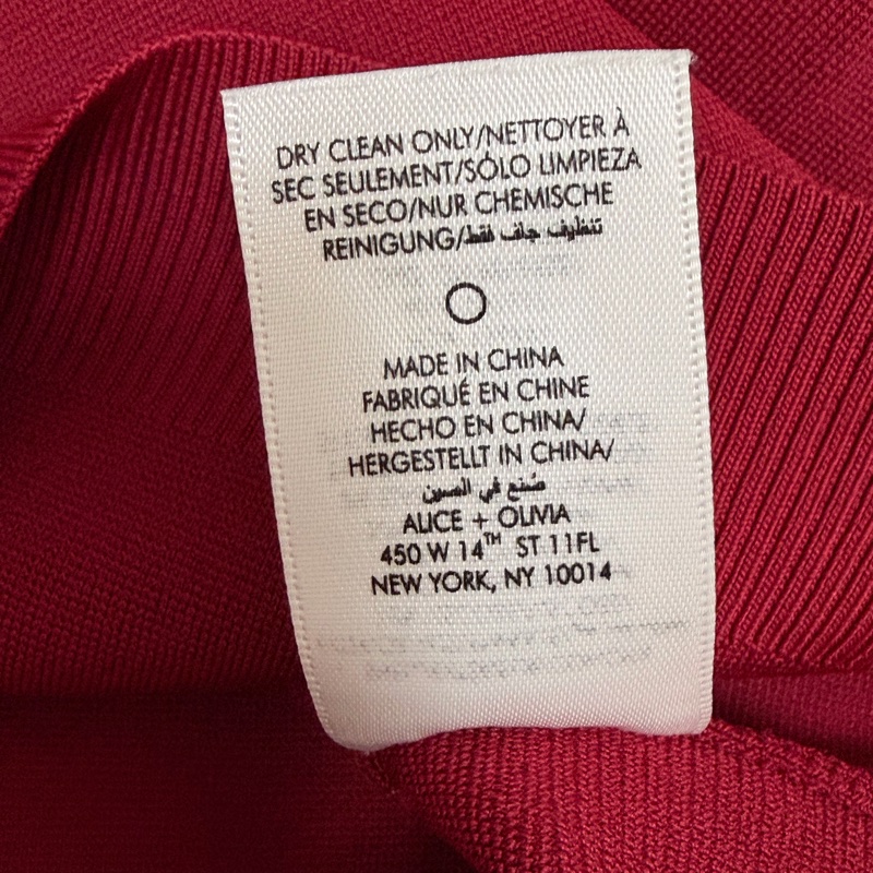 2）全新Alice+Olivia正品酒紅色無袖上衣 S號-8