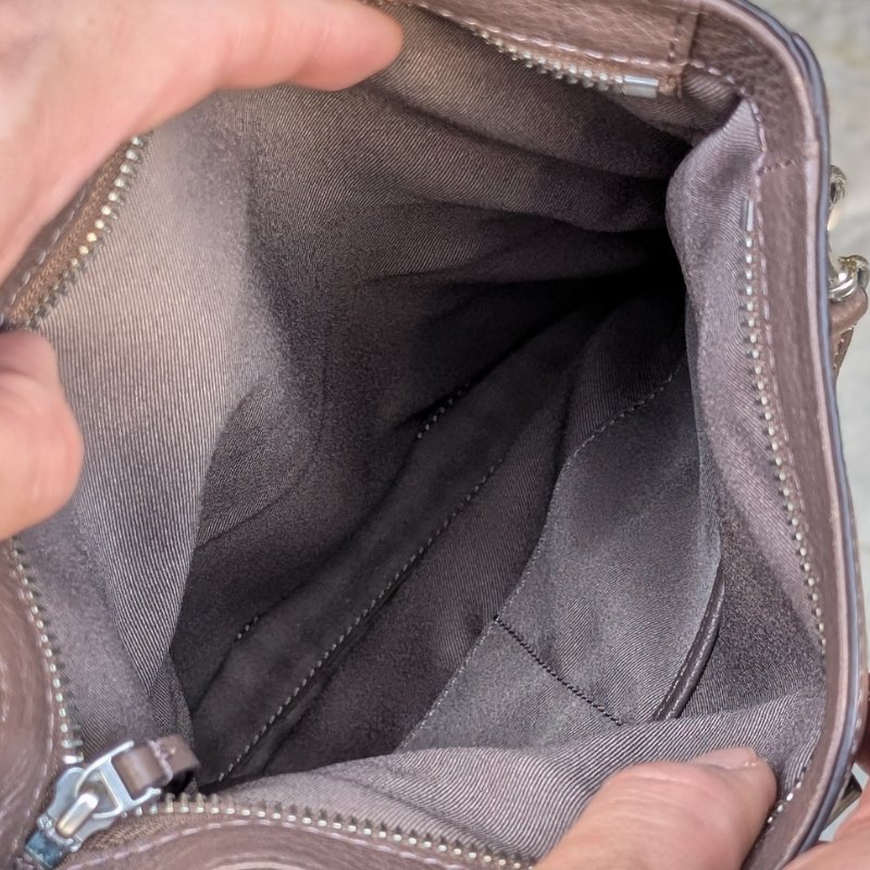 Tory Burch深灰色牛皮流蘇斜背包-4