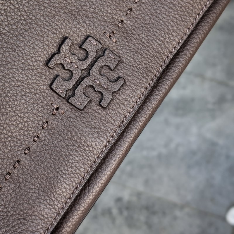 Tory Burch深灰色牛皮流蘇斜背包-7