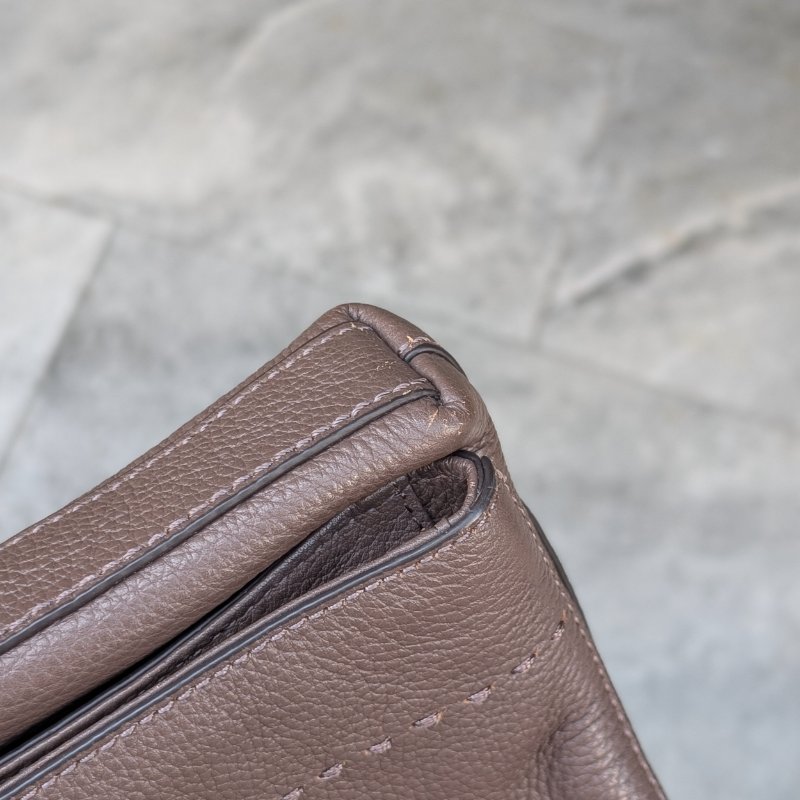 Tory Burch深灰色牛皮流蘇斜背包-9