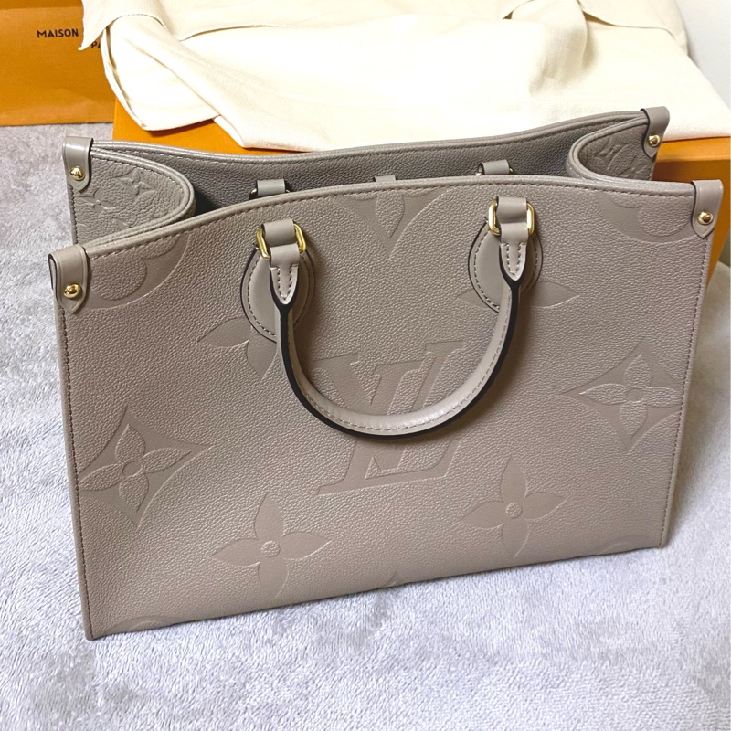 LV onthego MM中號大象灰-4
