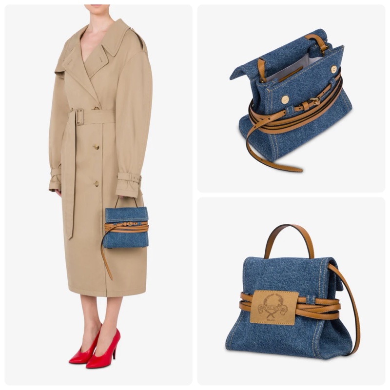 Moschino Tie Me bag in denim 牛仔手提包/斜背包-2