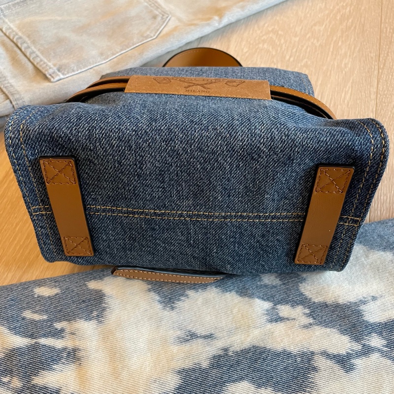 Moschino Tie Me bag in denim 牛仔手提包/斜背包-7