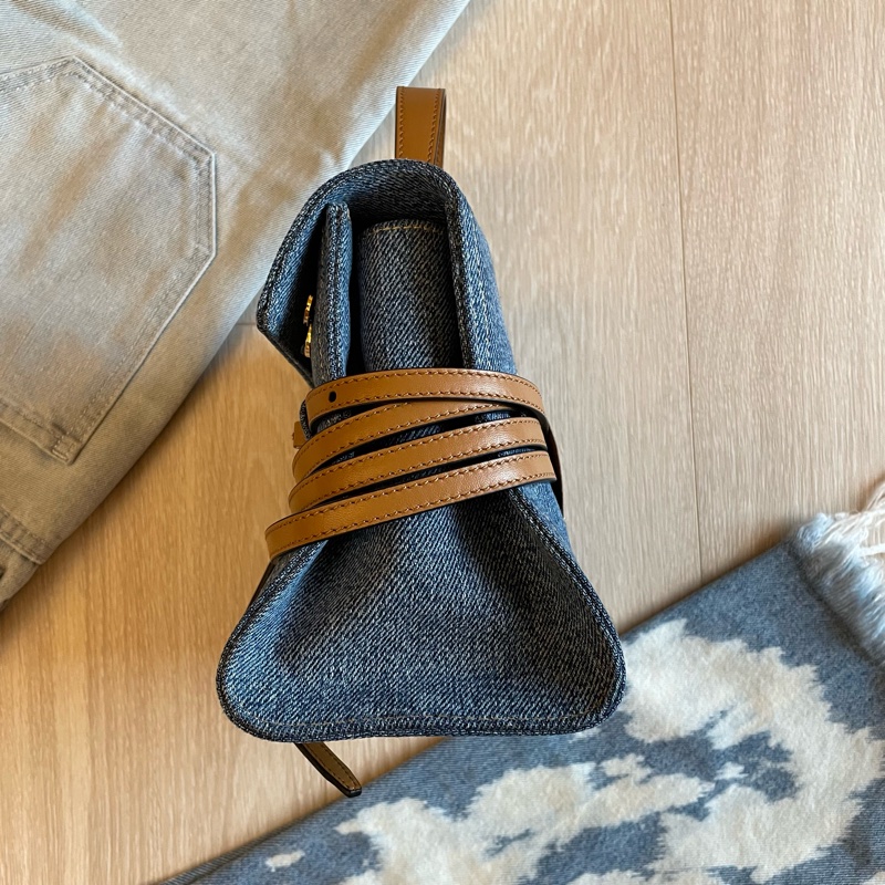 Moschino Tie Me bag in denim 牛仔手提包/斜背包-9