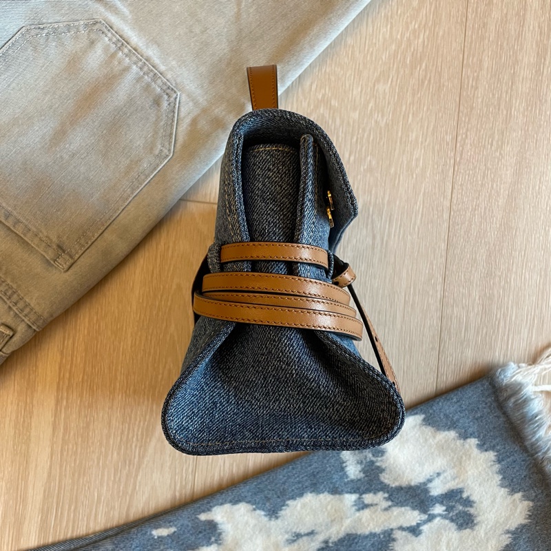 Moschino Tie Me bag in denim 牛仔手提包/斜背包-10