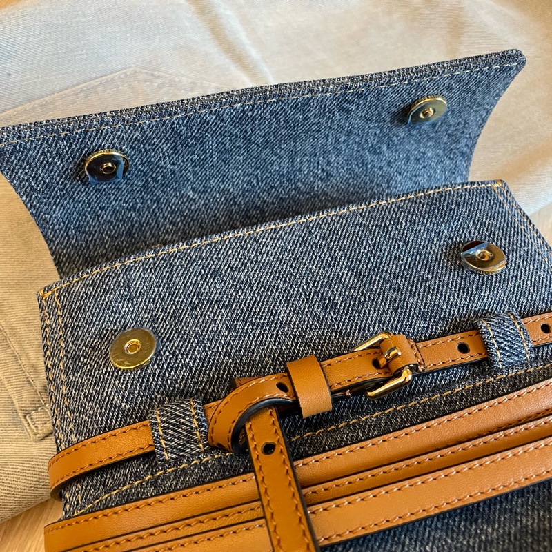 Moschino Tie Me bag in denim 牛仔手提包/斜背包-13