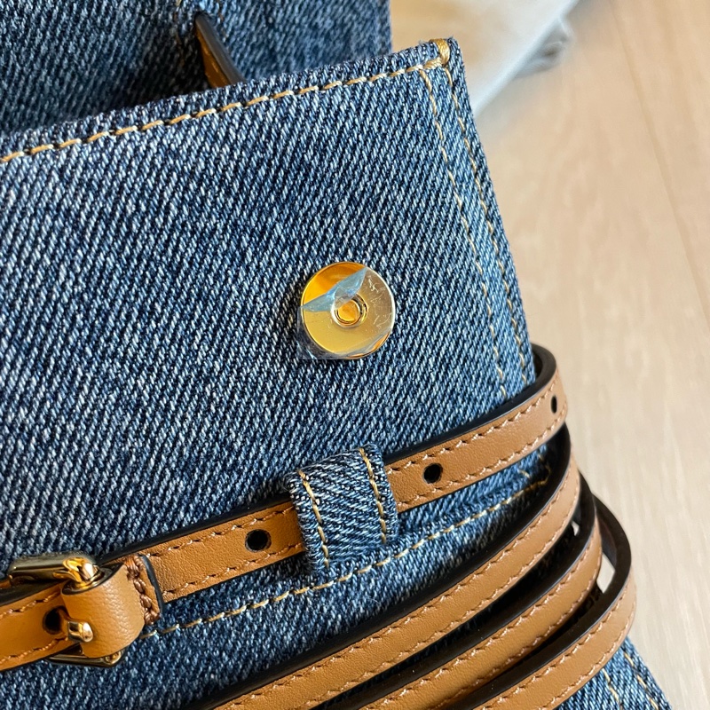 Moschino Tie Me bag in denim 牛仔手提包/斜背包-14