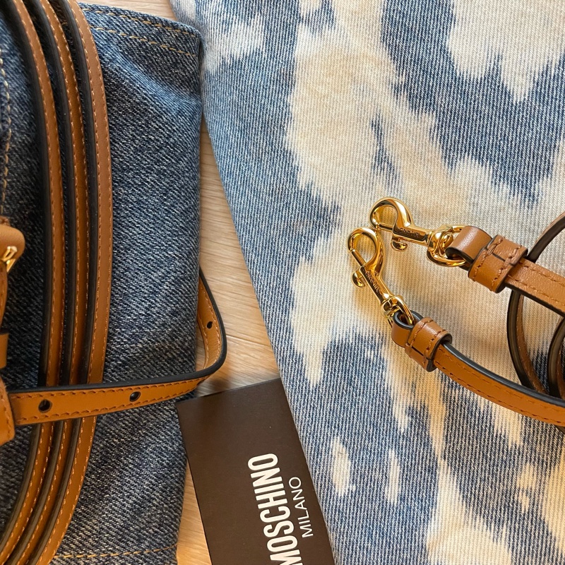 Moschino Tie Me bag in denim 牛仔手提包/斜背包-16