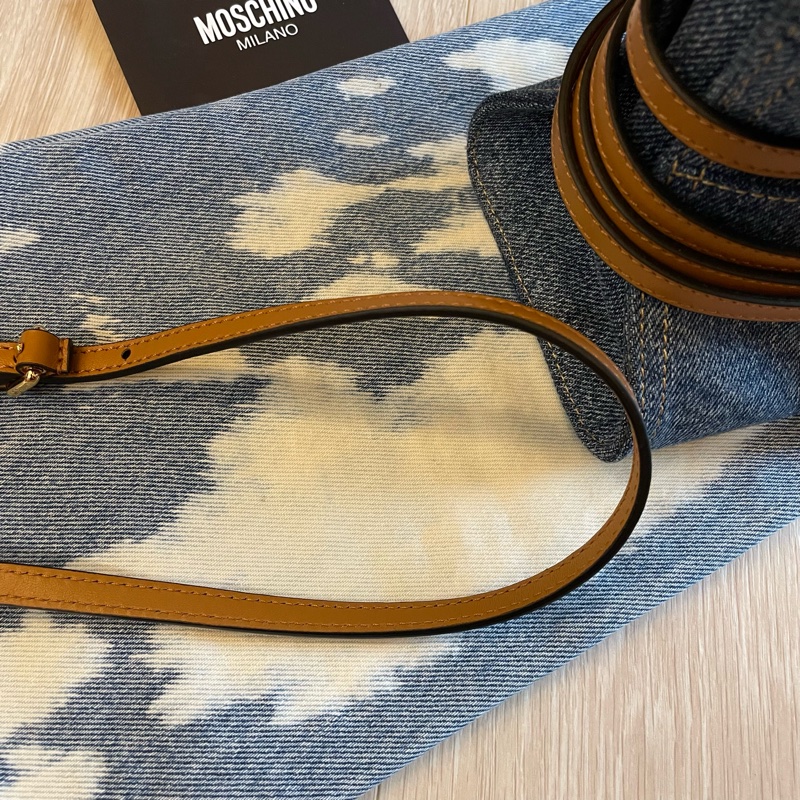 Moschino Tie Me bag in denim 牛仔手提包/斜背包-19