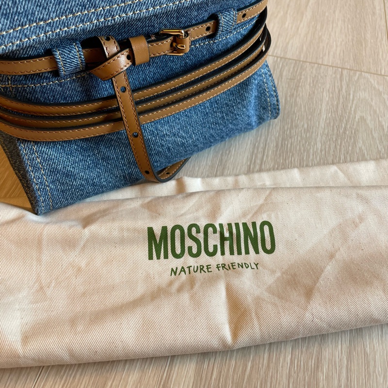 Moschino Tie Me bag in denim 牛仔手提包/斜背包-21