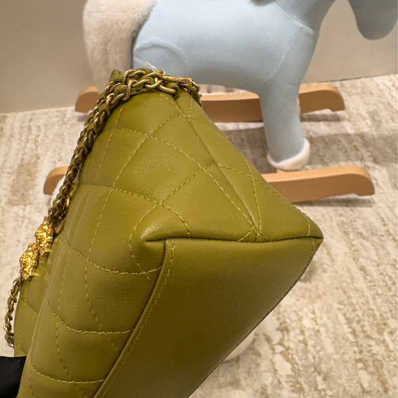 Chanel Vintage 橄欖綠中古包 🫒-12