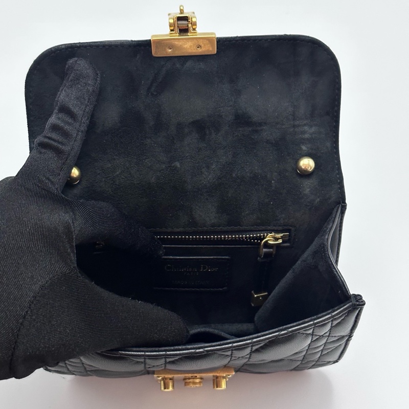 Dior addict Logo鎖頭鏈條包 WOC-6