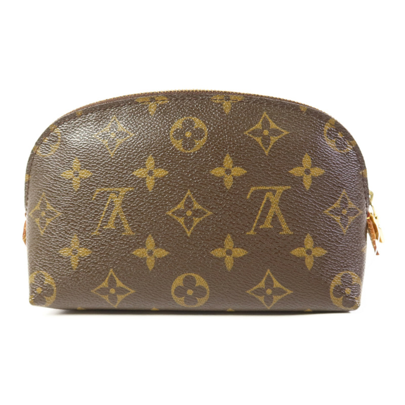 LOUIS VUITTON Monogram Cosmetic Pouch手拿包棕色-1