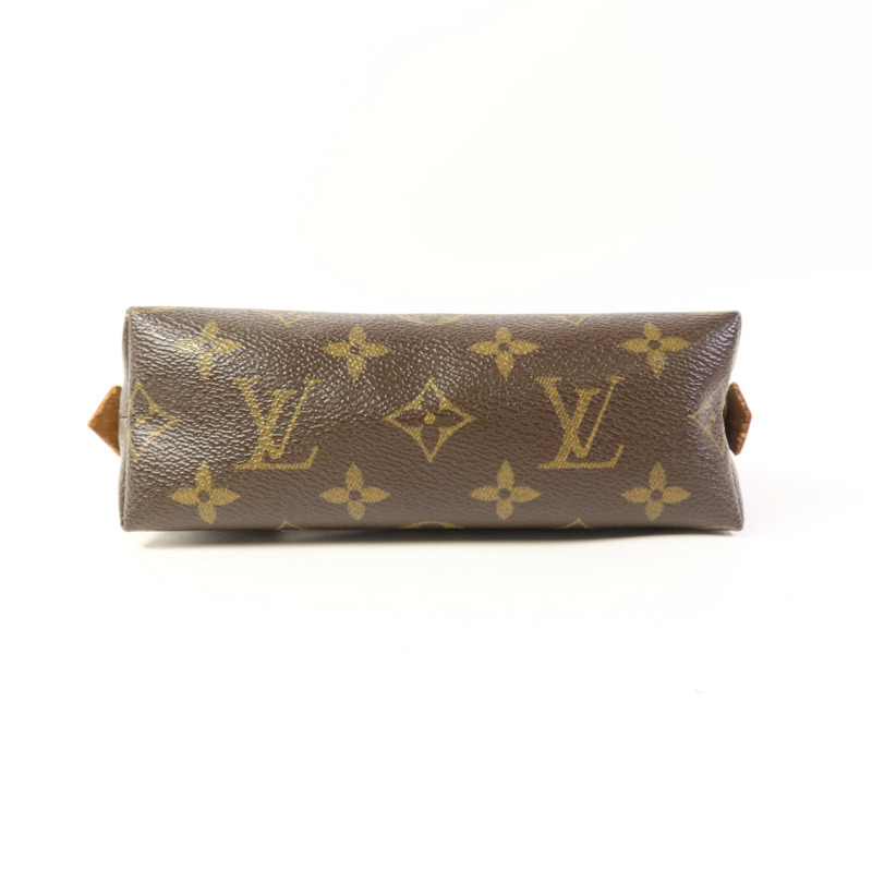 LOUIS VUITTON Monogram Cosmetic Pouch手拿包棕色-3