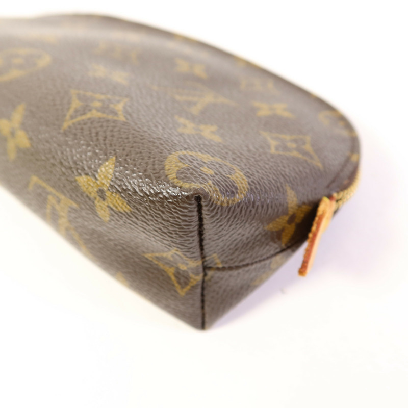 LOUIS VUITTON Monogram Cosmetic Pouch手拿包棕色-8