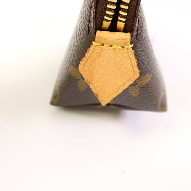 LOUIS VUITTON Monogram Cosmetic Pouch手拿包棕色-12