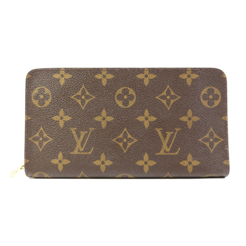 LOUIS VUITTON Monogram Porte Monnaie Zip Long Wallet金扣長錢包-0