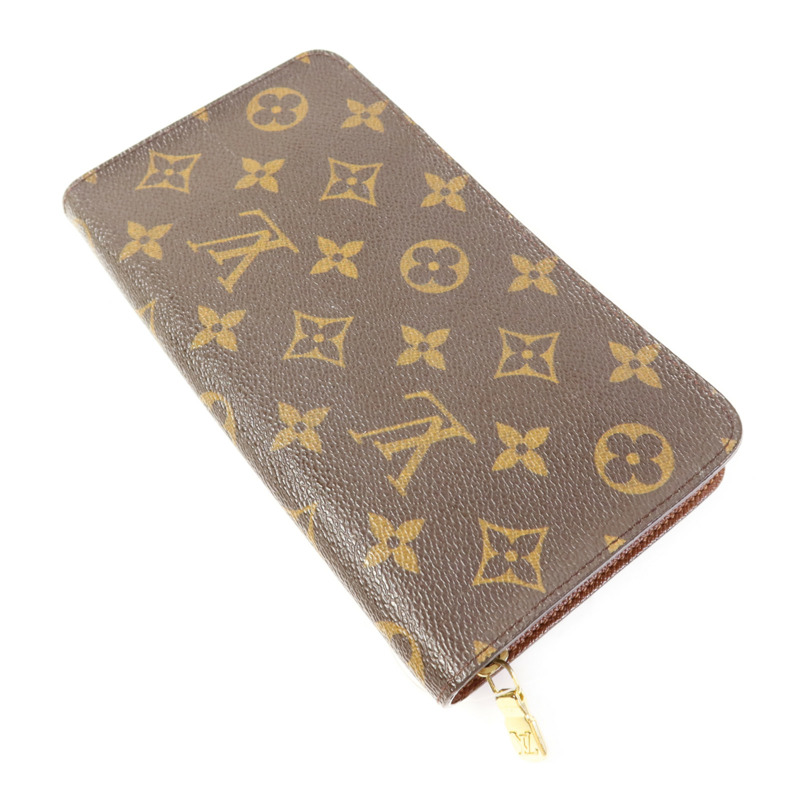 LOUIS VUITTON Monogram Porte Monnaie Zip Long Wallet金扣長錢包-3