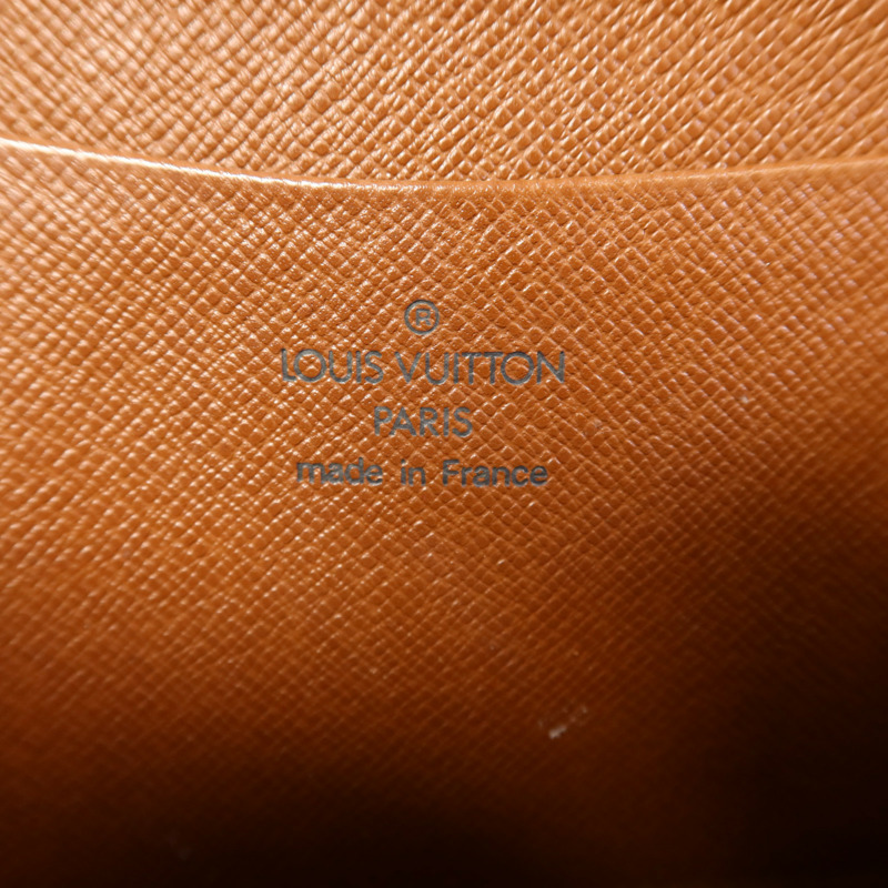 LOUIS VUITTON Monogram Porte Monnaie Zip Long Wallet金扣長錢包-5