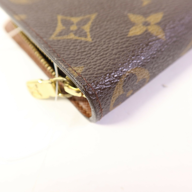 LOUIS VUITTON Monogram Porte Monnaie Zip Long Wallet金扣長錢包-12