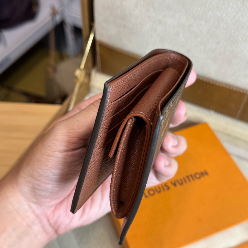 Louis Vuitton 原花男士對開短夾🤎超新閒置品-6
